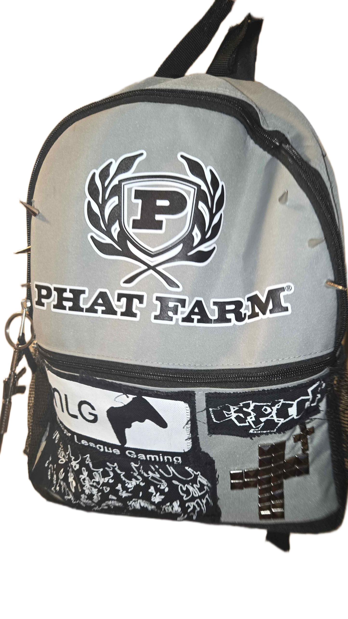 upcycled phat farms bag